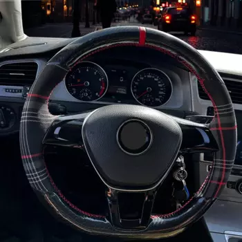 Оплетка на руль из микрофибры для Volkswagen VW Golf 7 Mk7 New Polo Jetta Passat B8