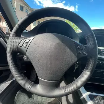 Оплетка рулевого колеса автомобиля из искусственной кожи для BMW E90 E91 320 318i 320i 325i 330i 320d 328xi X1 E84, автомобильные аксессуары