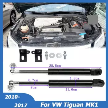 Опора Переднего Капота для Volkswagen VW Tiguan MK1 2010-2017, опора газовой стойки, стержни двигателя, амортизационный стержень капота, ремонт, автомобильные аксессуары