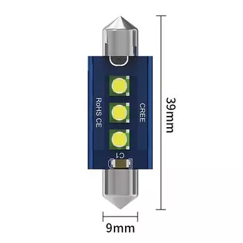 Oprah 1PC/2PCS C5W Светодиодная сигнальная лампа Canbus Лампа 31 мм 36 мм 39 мм 41 мм Фестонный светильник C10W Светодиодный автоматический интерьерный купольный светильник для чтения Белый