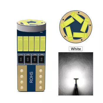 Oprah 2 шт. T10 W5W WY5W Светодиодные лампы 4014 15 SMD Canbus Внутреннее освещение автомобиля Лампа боковой двери Автоматический клиновой парковочный светильник Инструментальная лампа