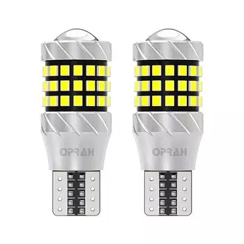 Oprah 2x T15 W16W Светодиодный автомобильный фонарь Canbus высокой мощности 57SMD 2016 Автомобильный резервный фонарь заднего хода Автоматический задний сигнальный фонарь 12 В Белый Красный Желтый