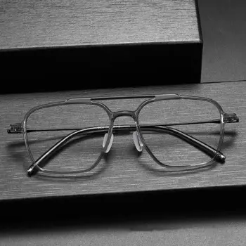 Оправа для очков квадратная из титана, 2024