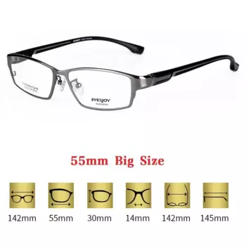 Оправа для очков Vazrobe Мужская титановая, оптические аксессуары для рецептурных очков