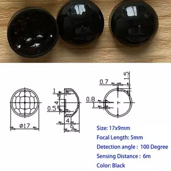 Оптическая линза Френеля PIR JLLSMCMGGX для инфракрасного датчика