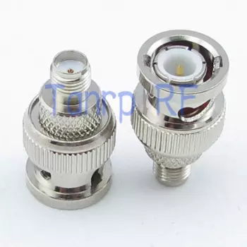 Оптовая продажа 10 шт./лот BNC штекер к гнезду SMA Прямой RF коаксиальный разъем Адаптерный кабель
