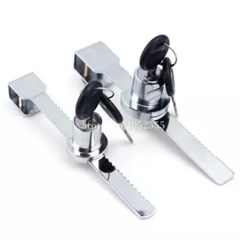 Оптовая продажа, 200 шт., стеклянный замок, чехол для витрины, замок для шкафа, раздвижные стеклянные дверные замки с ключами/разными ключами