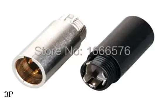Оптовая продажа 50 шт./лот 3 pin типа «папа» мини XLR аудио разъем для подключения микрофона-114