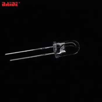 Оптовая продажа 5 мм DIP Прозрачная крышка F5 светодиодный высококачественный светильник из бисера WL:7000-8000k IV:24000-2600MCD 5W2HC