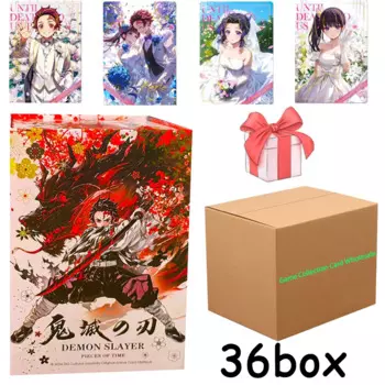 Оптовая продажа Аниме рассекающие демонов карты booster box аниме коллекция хобби Tanjiro карты Nezuko детские игрушки