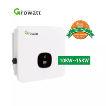 Оптовая продажа, инвертор для солнечной батареи GROWATT 10 кВт на сетке, фотоэлектрический Преобразователь мощности, трехфазный инвертор с умным измерителем