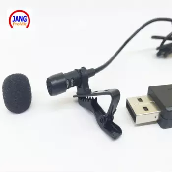 Оптовая продажа, конденсаторный мини-микрофон USB с отворотом, 5 шт.