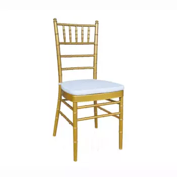 Оптовая продажа металлических Штабелируемых событий tiffany свадебное Кресло chiavari с подушкой