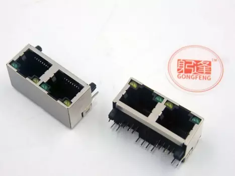 Оптовая продажа, новые клеммные разъемы RJ45, разъем 1X2 светильник кой, сетевой интерфейс Mother 56/8P8C с экранированием 100 шт./лот