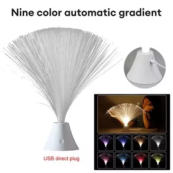 Оптоволоконная лампа Ligghig, 9 цветов
