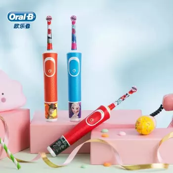 Oral B Детская электрическая зубная щетка Smart Reminder мягкий уход за деснами щетина Индуктивная зарядка Водонепроницаемая зубная щетка для детей 3 +