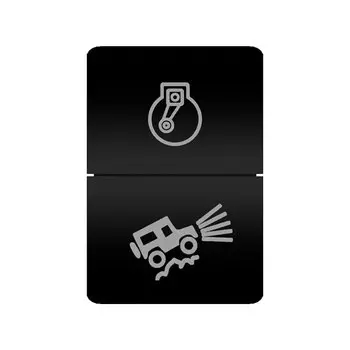 Оранжевый Янтарный 12 в двойной кнопочный переключатель для переключателей Toyota 4runner FJ Cruiser Landcruiser Prado Tundra Tacoma