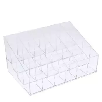 Органайзер для губной помады YOWEI, прозрачный, 24 отсека