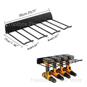 Органайзер для ручных электроинструментов, настенная плавающая полка для инструментов, держатель для электрической дрели, тяжелая стойка для хранения для мастерской, гаража
