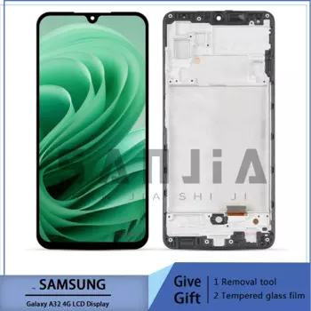 Органический светодиодный дисплей для Samsung A32, 4G, цифровой преобразователь сенсорного ЖК-экрана в сборе для Samsung A32, 4g, зеркальный ЖК-дисплей