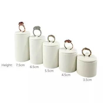 Организатор для украшений TREACHI, кожаный, белый