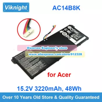 Оригинальная Аккумуляторная Батарея AC14B8K для Acer Aspire V3-111P V3-112 V3-112P Chromebook 11 13 15 KT.00403.024 KT.0040G.004