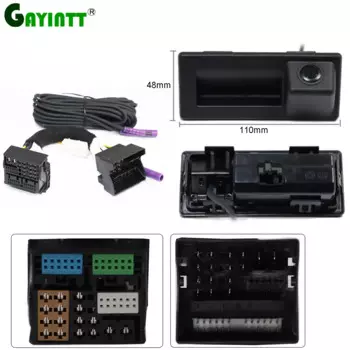 Оригинальная динамическая траектория рулевого колеса RCD330 Автомобильная камера заднего вида для MQB PQ MIB Audi A3 A4 VW Touran Tiguan Skoda