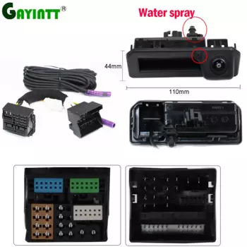 Оригинальная динамическая траектория рулевого колеса RCD330 камера заднего вида для Audi Q2 A5 A6 VW Passat Skoda Kodiaq 2017 2018