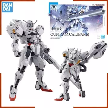 Оригинальная фигурка Bandai из Аниме GUNDAM CALIBARN HG 1/144, Сборная модель, игрушки, экшн-фигурки, подарки, коллекционные украшения для мальчиков и детей