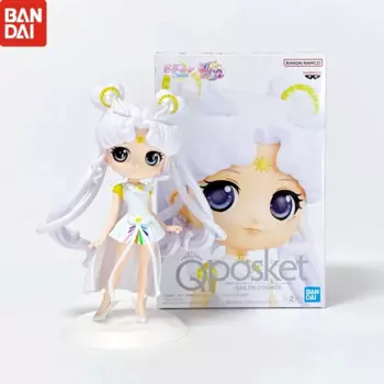 Оригинальная фигурка Bandai Sailor Moon Q Posket Tsukino Usagi Cosmos Princess Ver, коллекция фигурок из ПВХ, модель, подарок для детей