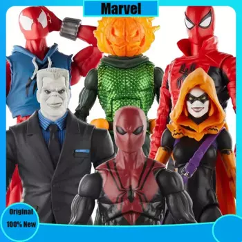 Оригинальная фигурка героя Marvel Legends, ретро-паук-Шот, алый Человек-паук, Джек о'фонарь, Эва святых, надгробие, 6 дюймов, игрушка, искусственная кожа