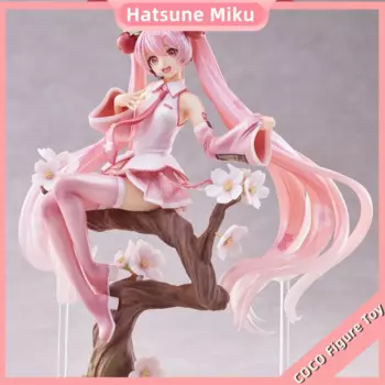 Оригинальная игрушка Hatsune Miku Sakura Spirit VER.24cm, модель из ПВХ, модели игрушек, фигурки, коллекционная кукла, подарок