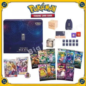 Оригинальная коллекция Pokemon PTCG Card, подарочная коробка на память на 1 годовщину, упрощенная китайская Каарара партнера, подарок ребенку