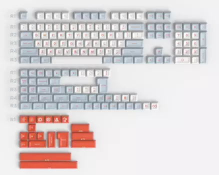 Оригинальная колпачок для клавиш с лососевым покрытием ABS, колпачок для клавиш Cherry MX, колпачки для клавиш для проводной механической игровой USB-клавиатуры