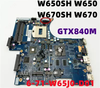 Оригинальная материнская плата для Clevo W670sh W670 W650sh W650 6-77-w670SF00-d01 GT840M 6-71-W65J0-D01 тест в порядке