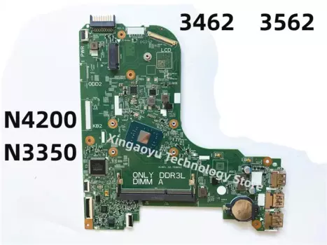 Оригинальная материнская плата для ноутбука DELL 3462 3562 3462 3562 16823-1 021W95 N4200 N3350 100% ТЕСТ ОК
