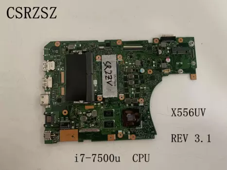 Оригинальная материнская плата X556UV для ноутбука ASUS материнская плата REV 3,1 i7-7500u процессор протестирован на 100% ОК работает