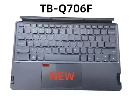 Оригинальная новая клавиатура TB-Q706F для Lenovo Tab P12 Pro 12,6 дюймов, магнитная клавиатура для планшета, серая, США, 100% ТЕСТ ОК