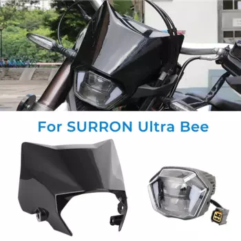 Оригинальная передняя фара OEM для Surron Ultra Bee, электрическая передняя фара для кросс-кантри велосипеда, Детская крышка, полный черный налобный фонарь UB