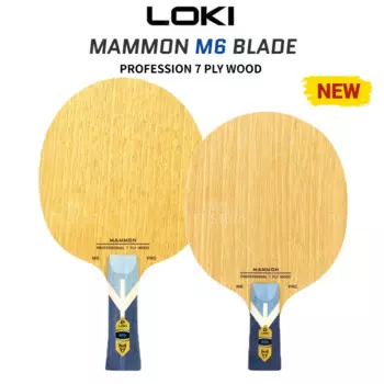 Оригинальная ракетка для настольного тенниса LOKI MAMMON M6 PRO, 7-слойная деревянная ракетка для пинг-понга, профессиональная ракетка для пинг-понга с твердой сумкой из ЭВА