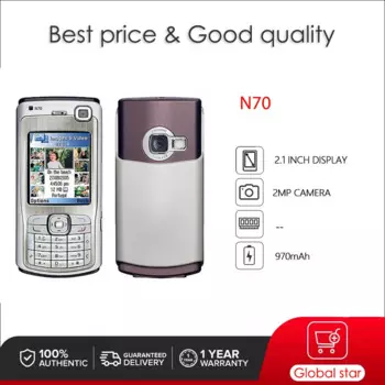 Оригинальная разблокированная камера N70 3G, Bluetooth, радио, русская, Арабская, Иврит Клавиатура, сделано в Финляндии, бесплатная доставка