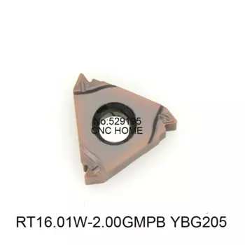 Оригинальная вставка RT16.01W-2.00GMPB YBG205, Резьбовая вставка RT16.01 W 2,00 GMPB карбидная вставка для токарного станка, токарный инструмент с ЧПУ