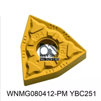 Оригинальная вставка WNMG080412-PM YBC251 WNMG 080412 PM Твердосплавные вставки Инструменты для токарных станков Токарная оправка с ЧПУ
