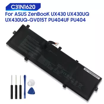 Оригинальная запасная батарея для ASUS ZenBooK UX430UQ-GV015T PU404UF UX430 UX430UQ PU404 C31N1620, Оригинальная батарея 4355 мАч