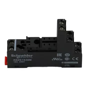 Оригинальное релейное гнездо Schneider RSZ, разъем RSZE1S48M, 10 А, 2 открытых и 2 закрытых отдельных гнезда (для RSB2, RSB1A160)