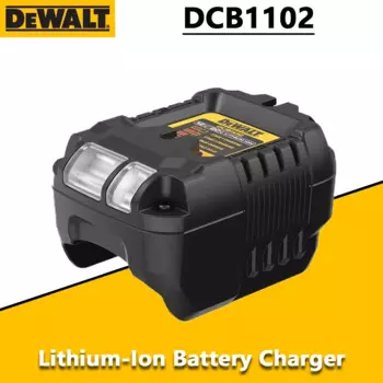 Оригинальное зарядное устройство для литиевых батарей DEWALT DCB1102, 12 В/20 в, светодиодный индикатор, универсальное зарядное устройство, входное напряжение 220 В, электроинструмент, аксессуары