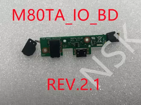 Оригинальное зарядное устройство M80TA_IO_BD REV.2.1 для Asus VivoTab Note 8 M80TA, USB, аудиоплата TESED OK