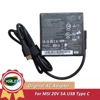 Оригинальное зарядное устройство OEM для MSI 100 Вт, 20 в, 5 А, USB-C, Type-C, адаптер переменного тока для MSI Prestige 15 A12UD-005, блок питания, A21-100P1A A100AP05P