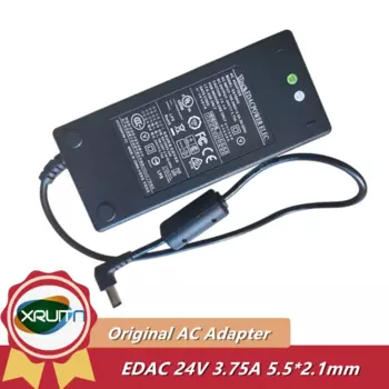 Оригинальное зарядное устройство переменного тока EDAC POWER ELEC EA10952 24 В 3,75 А 5,5*2,1 мм, оригинальное