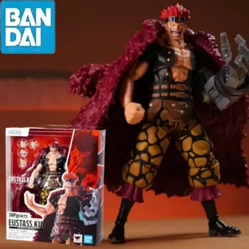 Оригинальные фигурки Bandai S.H. Фигуртс Shf Eustass Kid One Piece The Raid On Onigashima аниме, коллекционные фигурки, игрушечные подарки